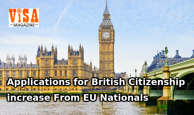 Applications for British Citizenship increase From EU Nationals 